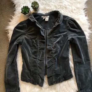 Free People Ruffle Blazer